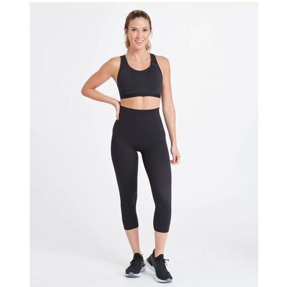 Spanx active wear compression XL black shapewear leggings - Picture 1 of 4